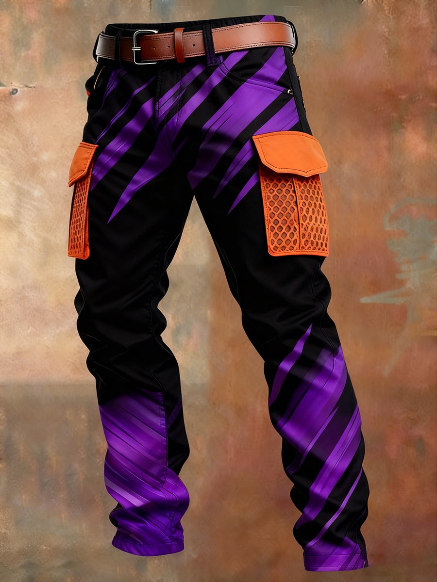 Men's Retro Business Style Casual Work Trousers