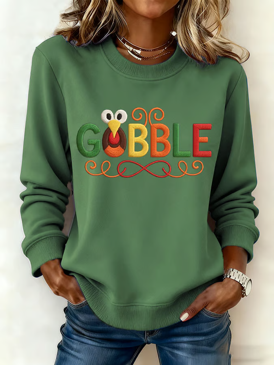 Women's Gobble Turkey Casual Sweatshirt