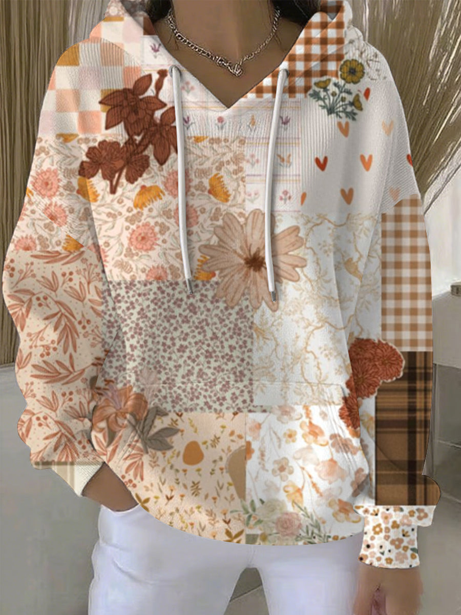 Women's Thanksgiving Print Casual Hoodie