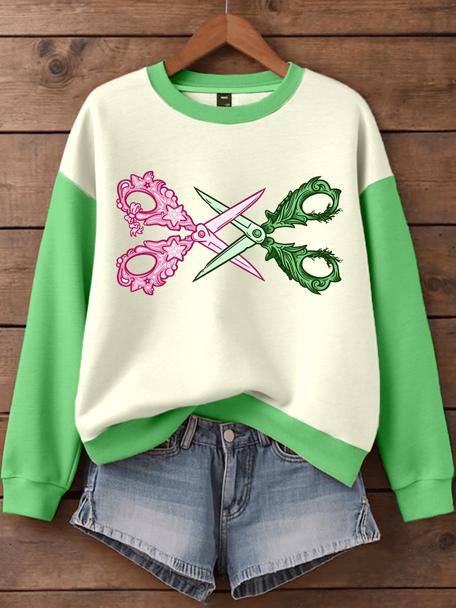 Women's Musical Inspired Art Print Sweatshirt