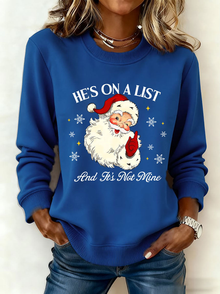 Women's Santa Claus FDT Print Sweatshirt