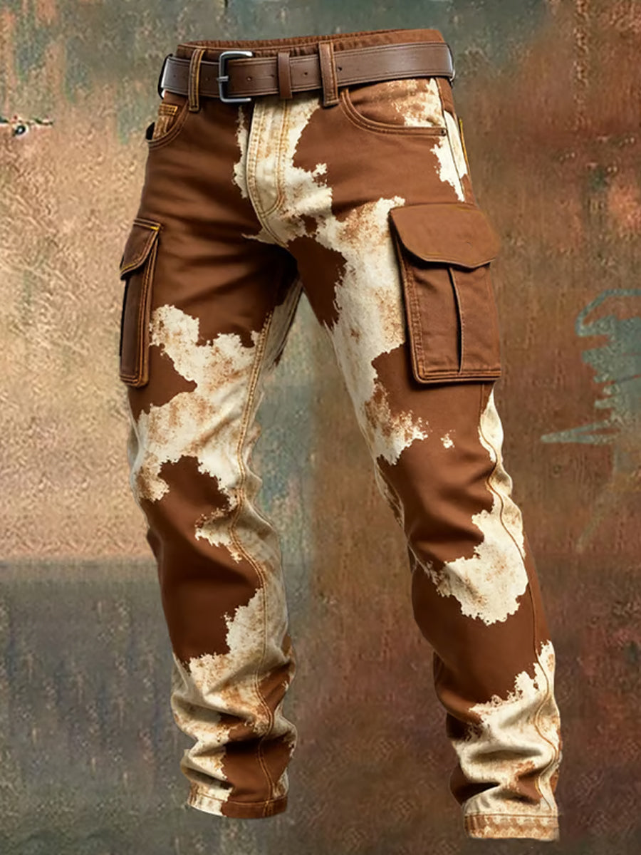 Men's Retro Business Style Casual Work Trousers