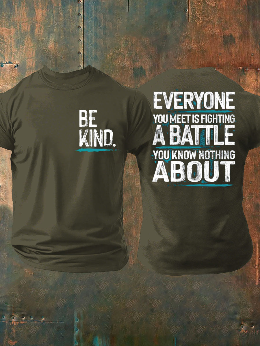 Men's PTSD Awareness Veteran Printed T-shirt