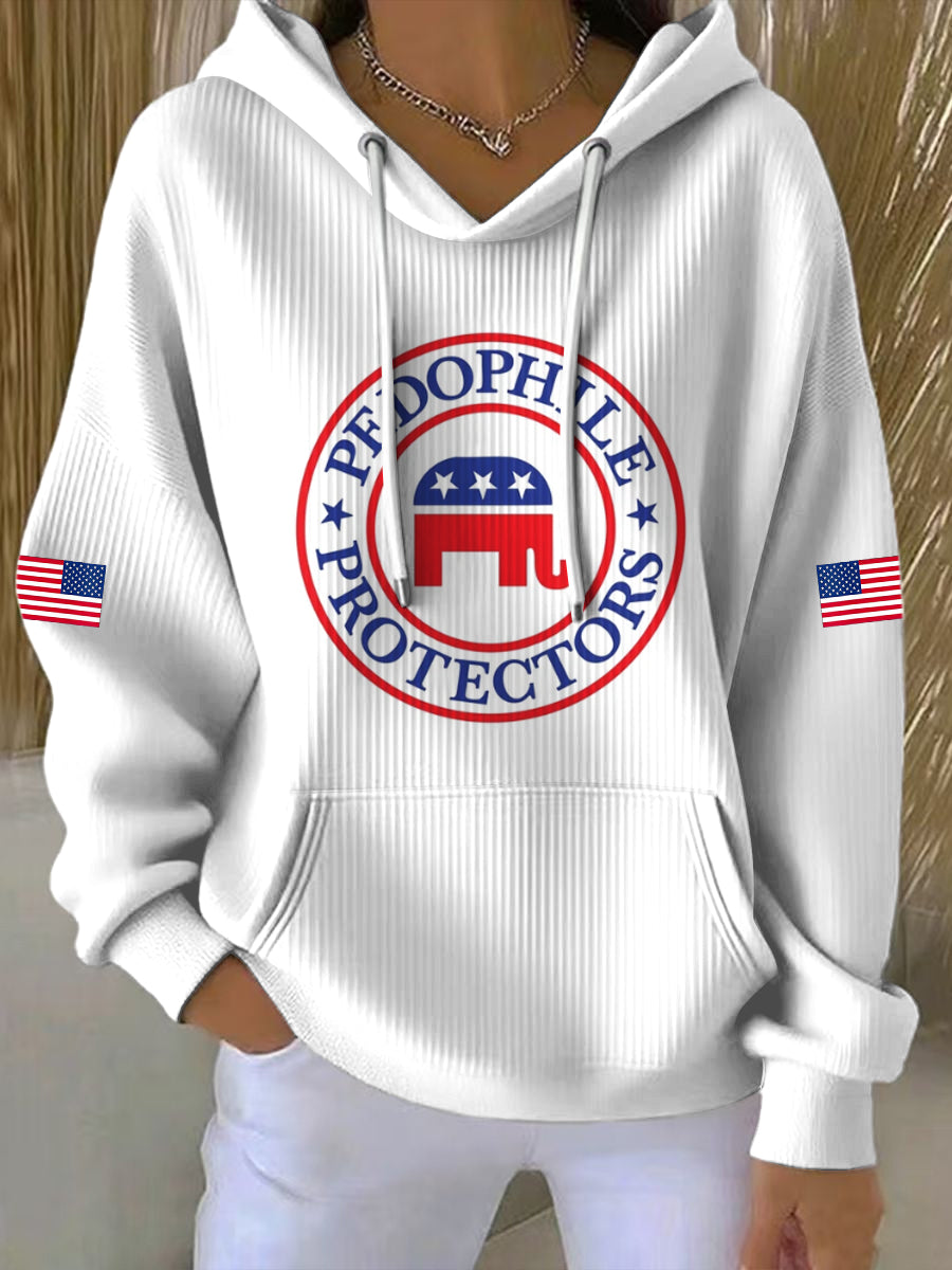 Women's Release Epstein Files Printed Round Neck Long Sleeved Hoodie