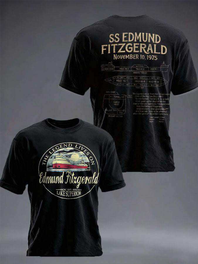 Men's Edmund Fitzgerald Printed T-shirt