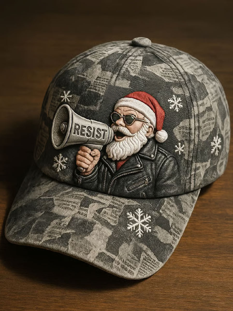 Unisex Resist Christmas Print Hat