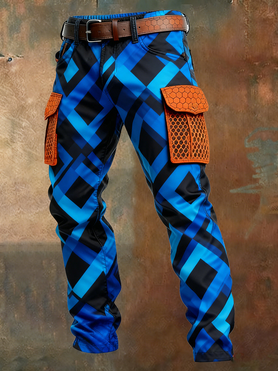 Men's Retro Business Style Casual Work Trousers