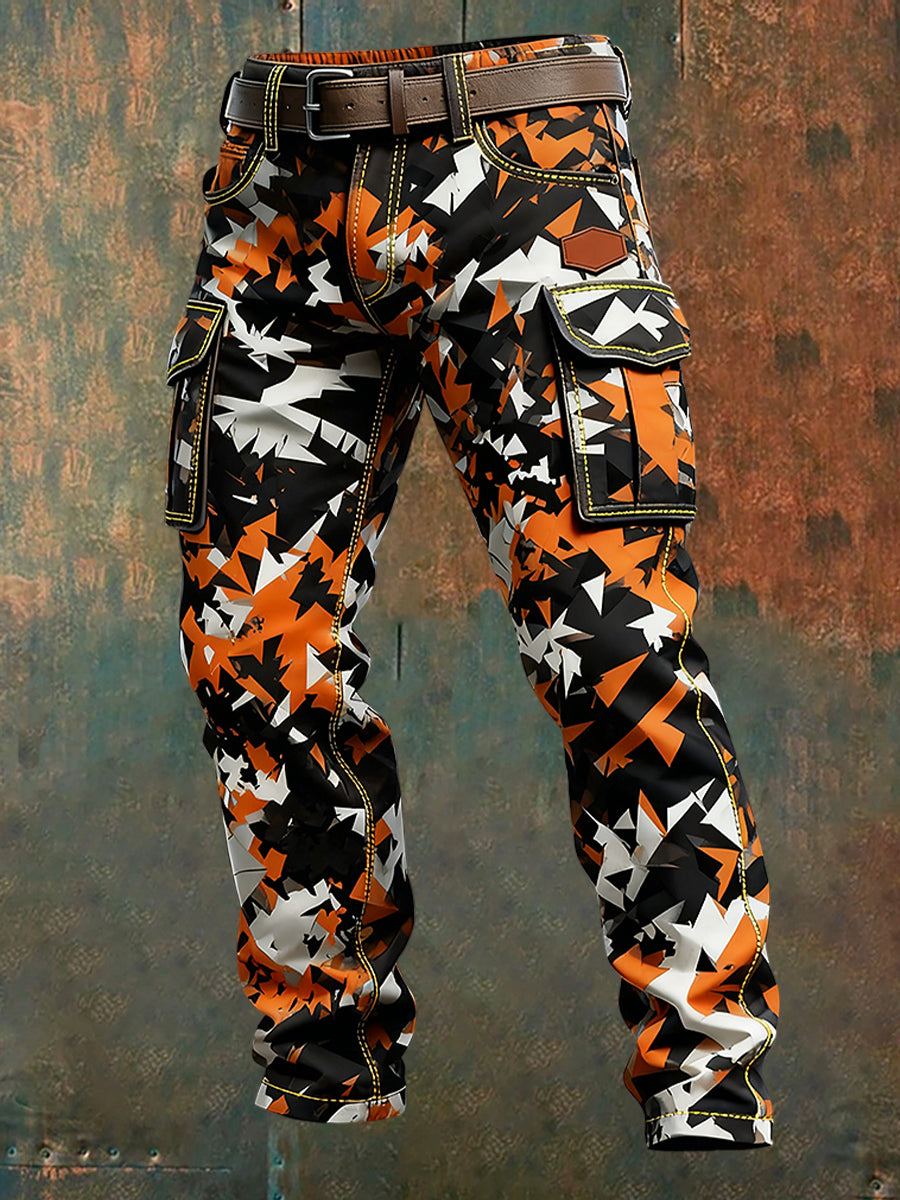 Men's Retro Business Style Casual Work Trousers