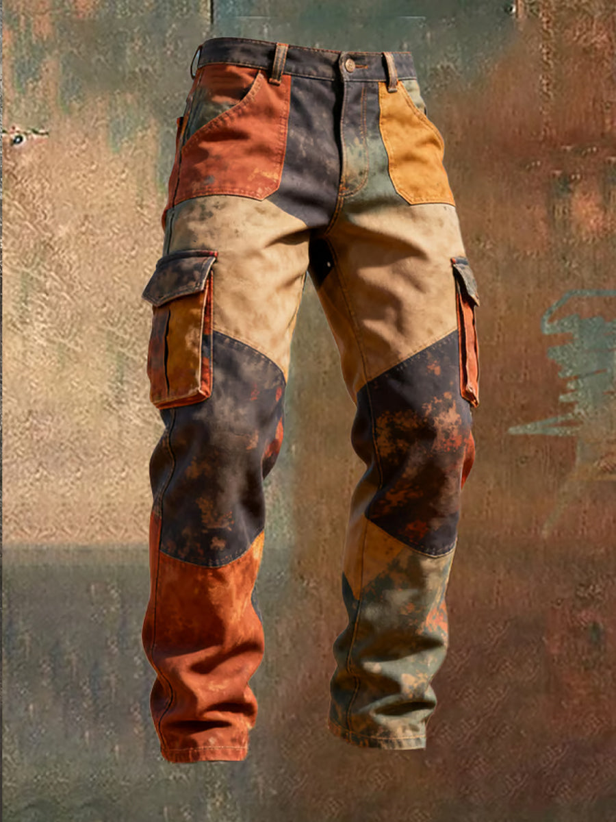 Men's Retro Business Style Casual Work Trousers