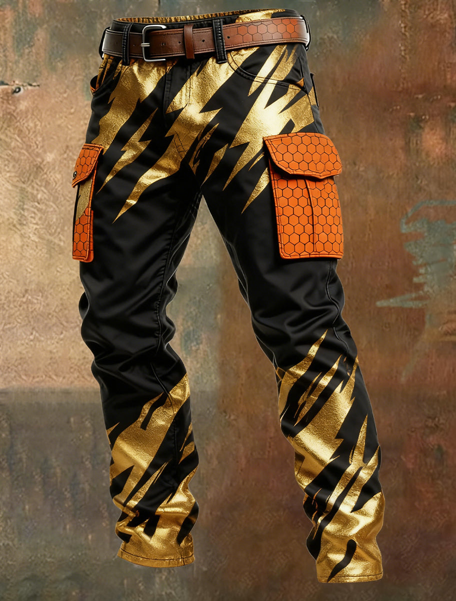 Men's Retro Business Style Casual Work Trousers