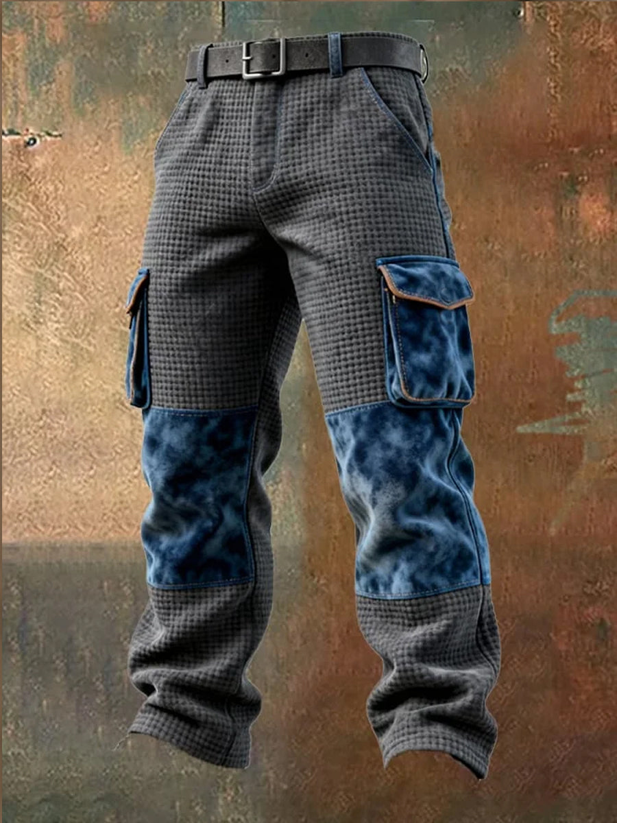 Men's Retro Business Style Casual Work Trousers