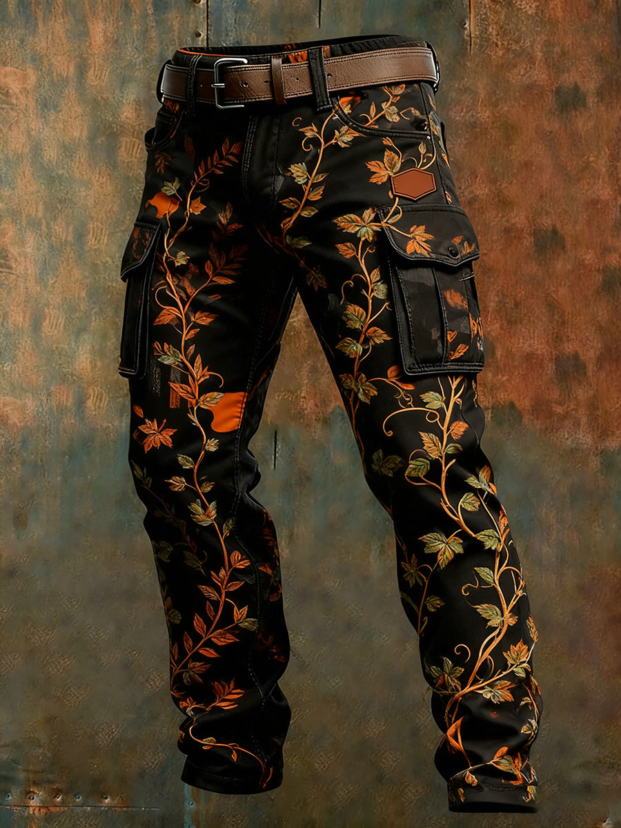 Men's Retro Business Style Casual Work Trousers