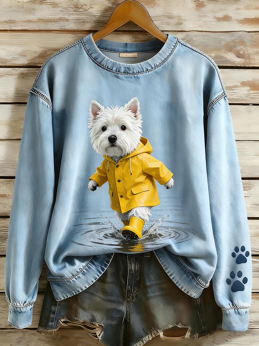 Unisex Retro Animal Print Comfortable Casual Top