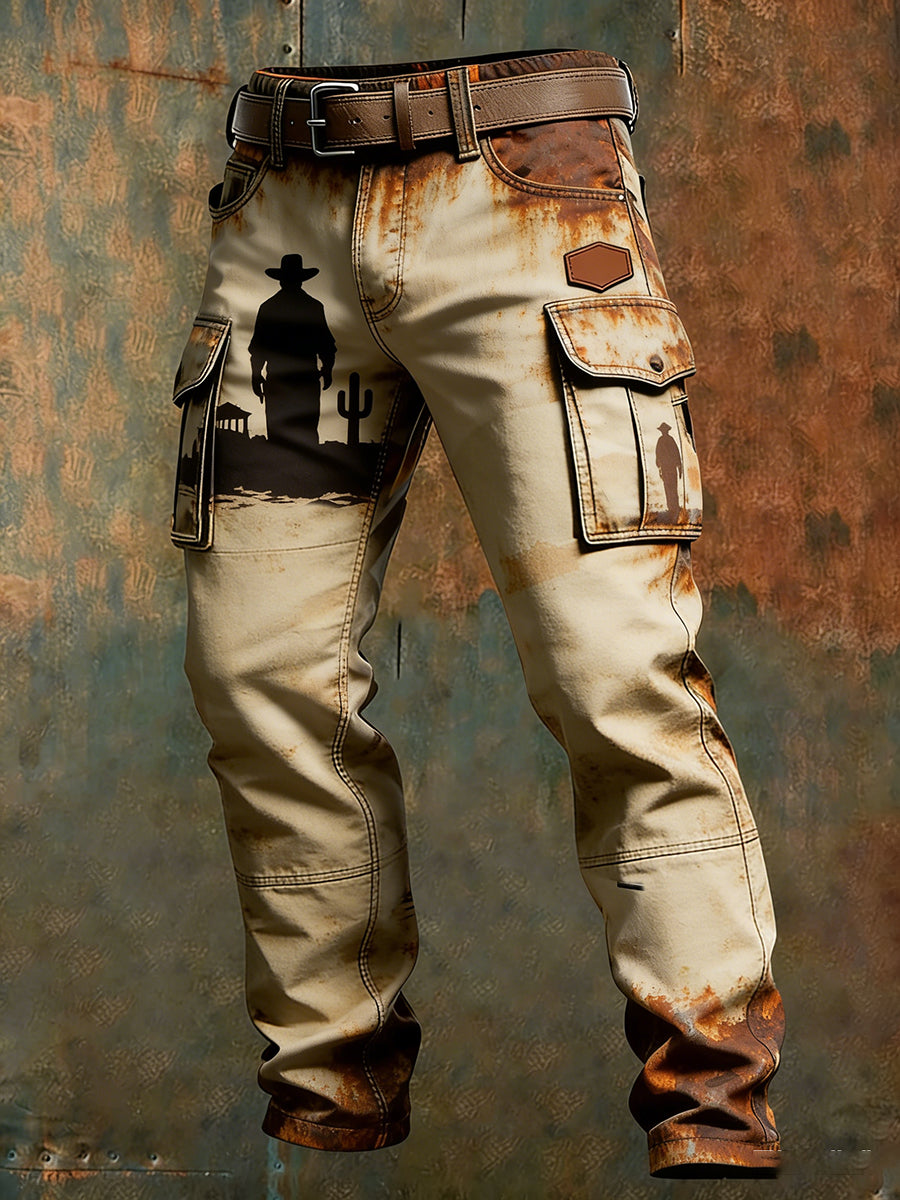 Men's Retro Business Casual Western Work Pants