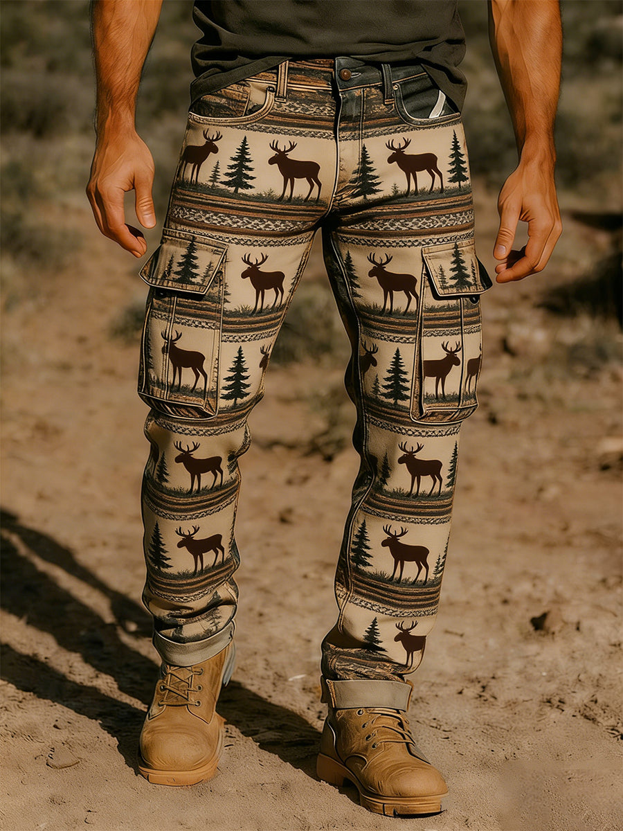 Men's Retro Business Casual Western Work Pants