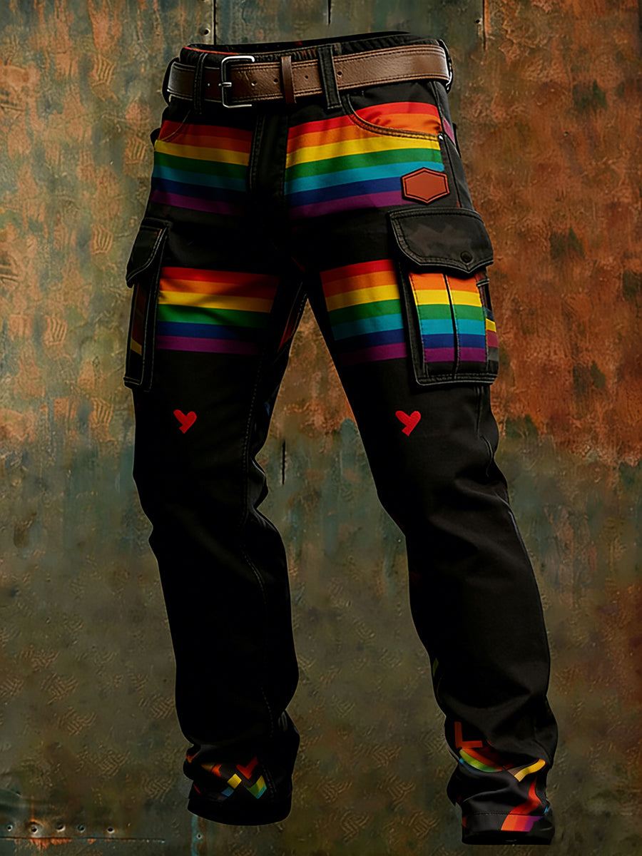 Men's Retro Business Style Casual Work Trousers