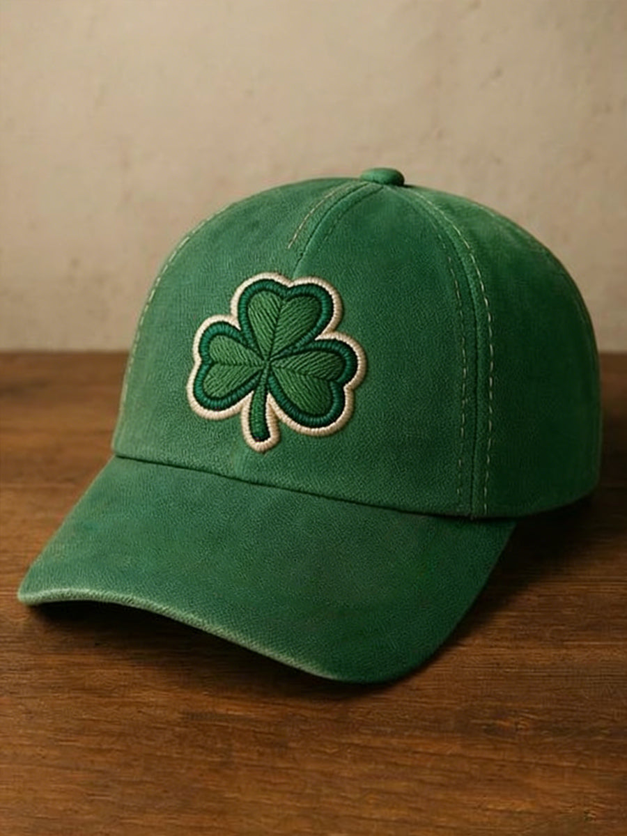 Unisex St Patrick's Day Shamrock Print Hat