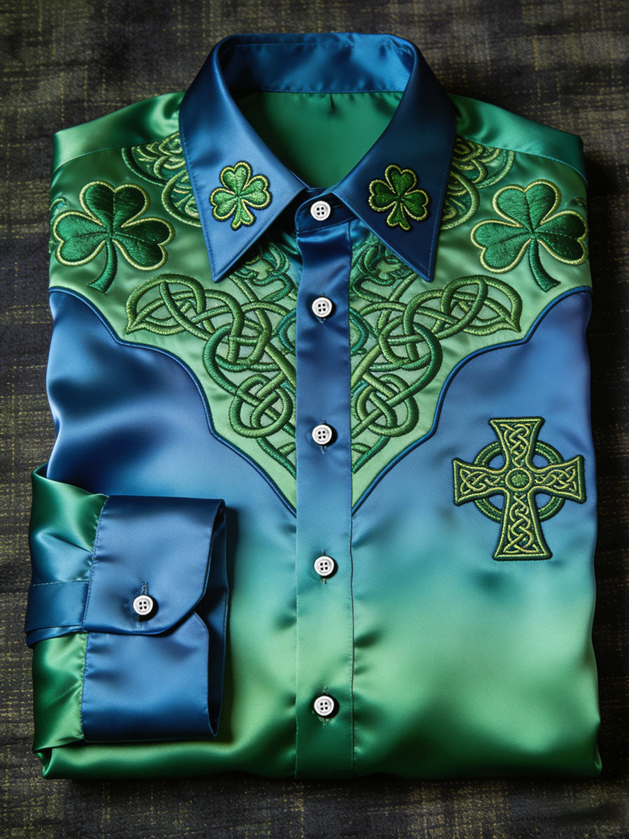 Men's St. Patrick's Day Printed Casual Shirt