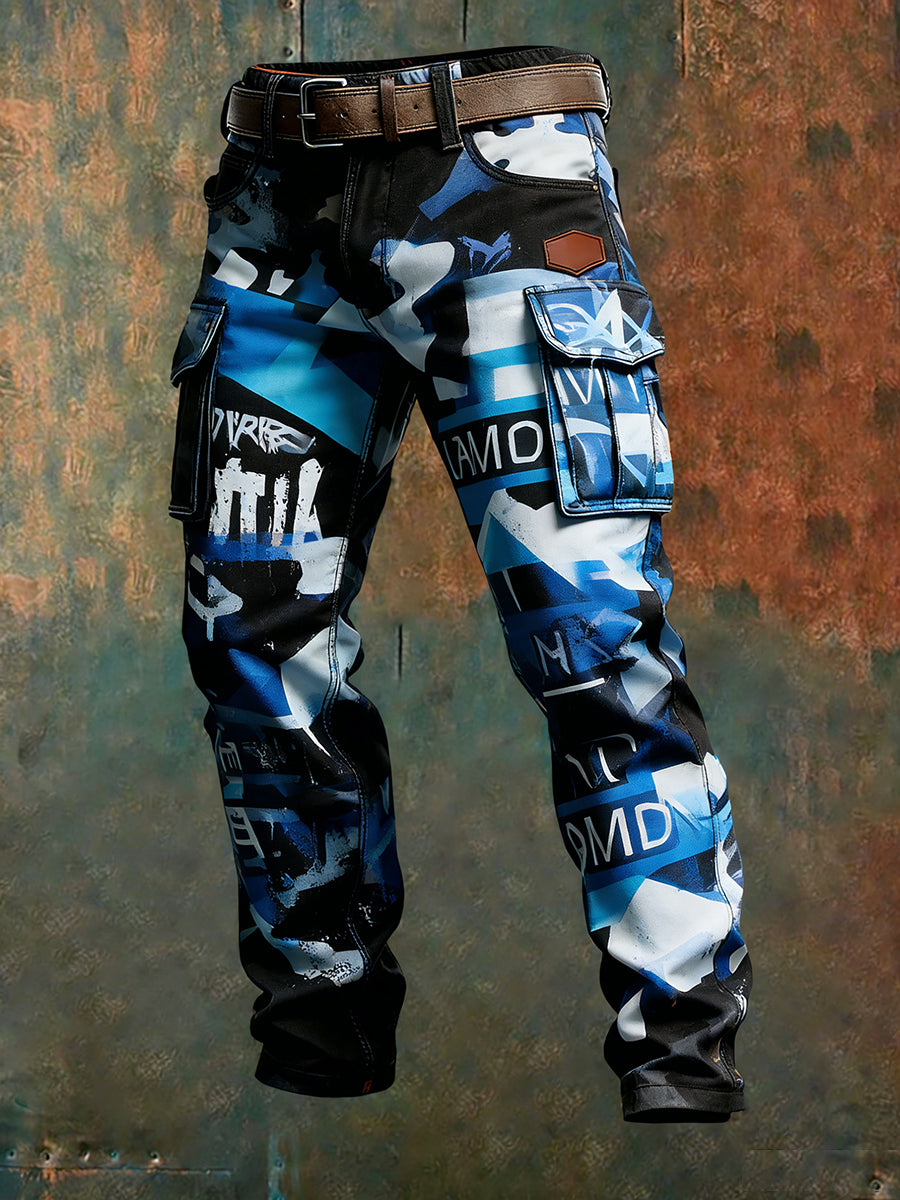 Men's Retro Business Style Casual Work Trousers