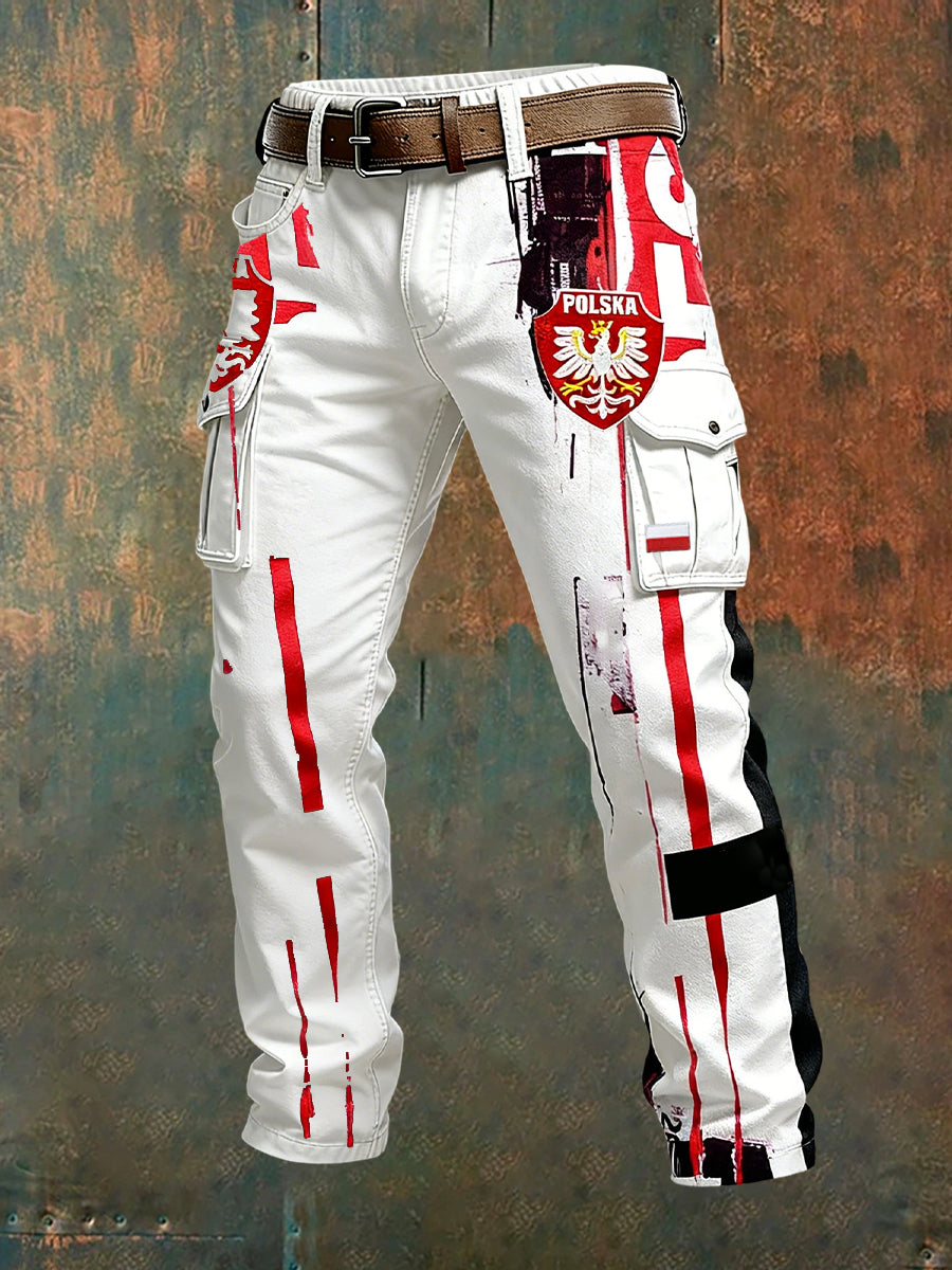 Men's Retro Business Style Casual Work Trousers