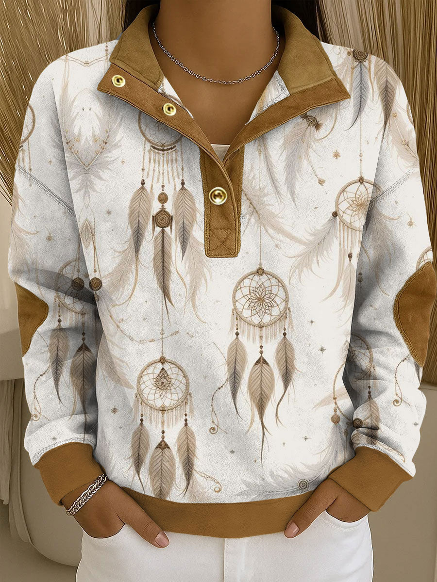 Women's Western Style Art Printed Sweatshirt
