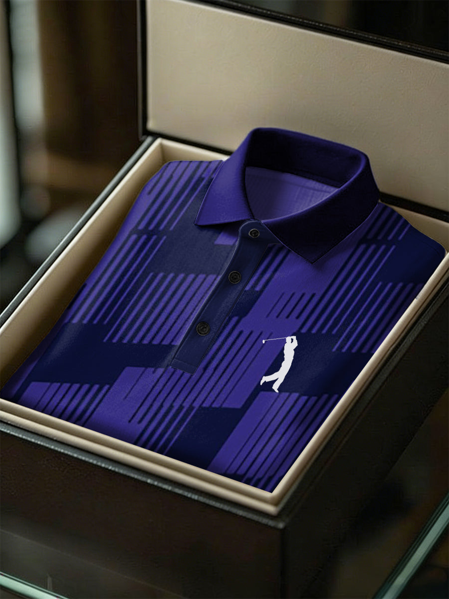 Men's Business Style Polo Collar Casual Short Sleeved Shirt