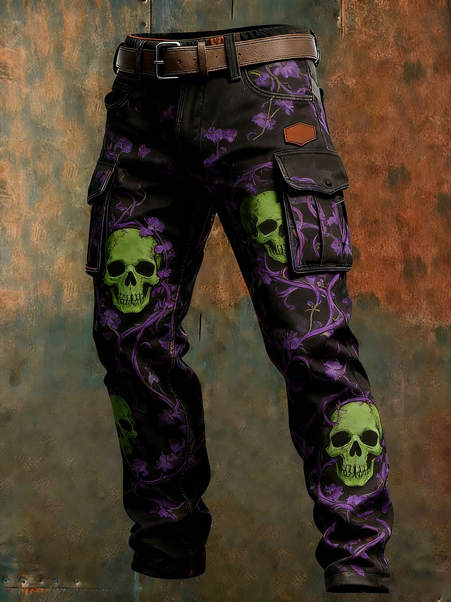 Men's Retro Business Style Casual Work Trousers