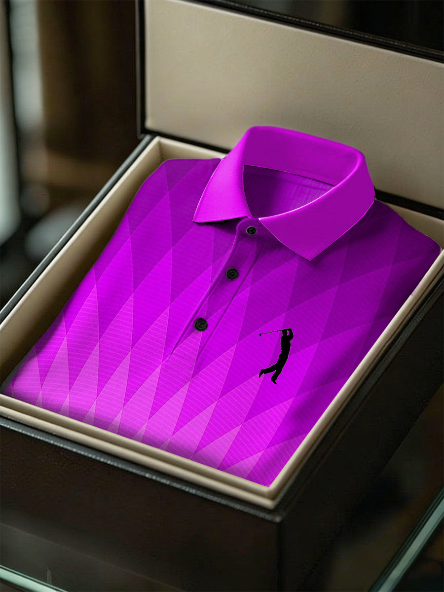 Men's Business Style Polo Collar Casual Short Sleeved Shirt