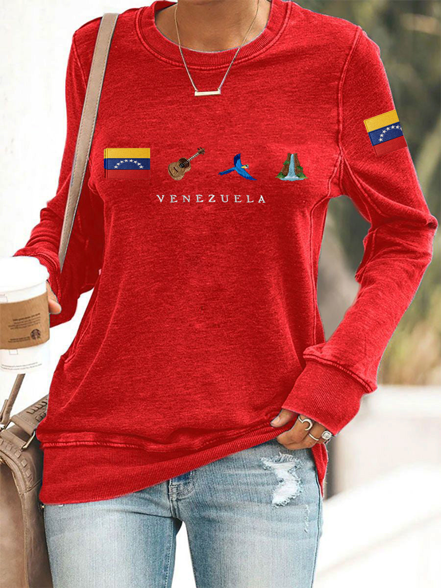 Women's Venezuela Flag Print Sweatshirt