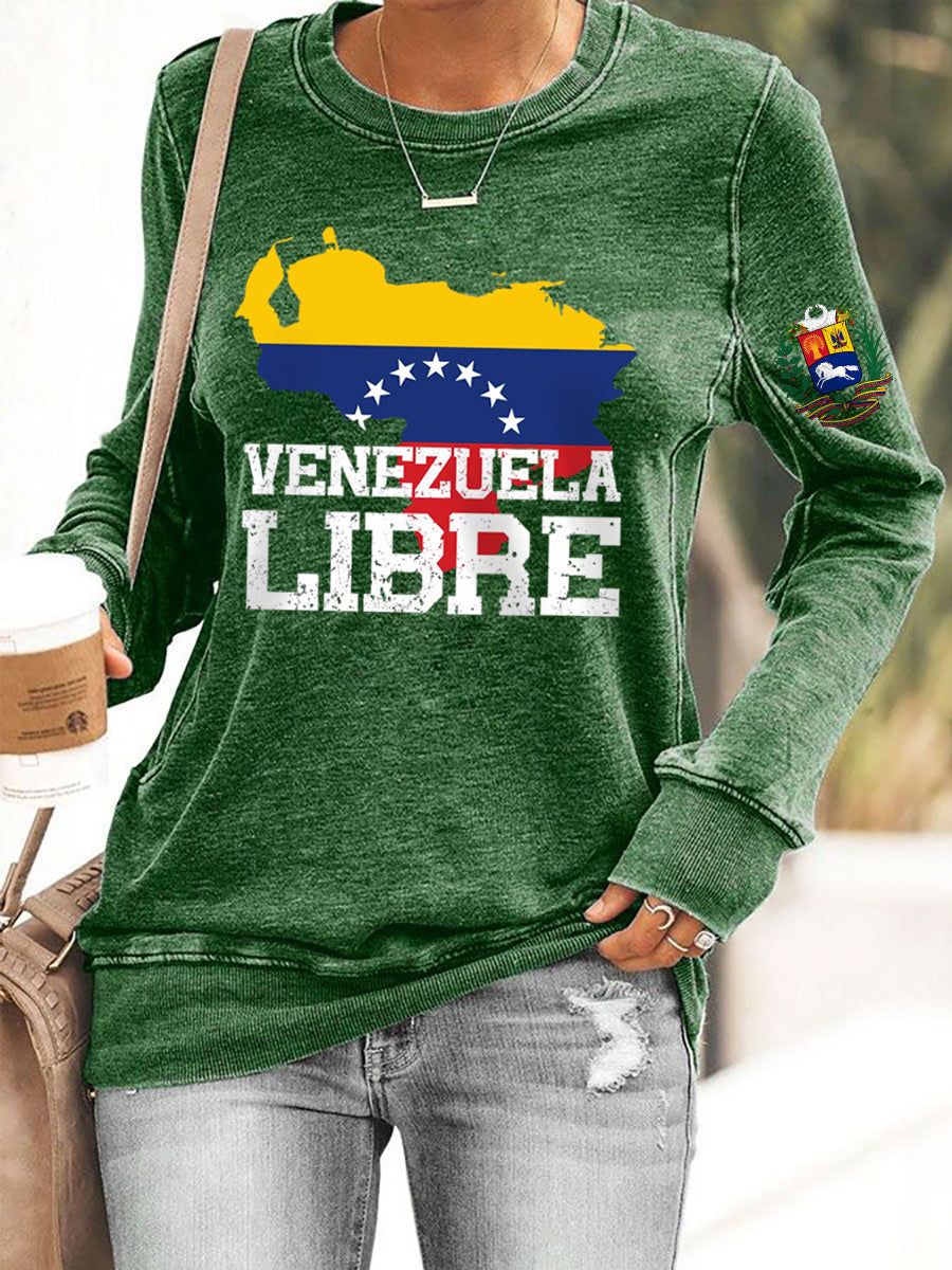 Women's Venezuela Libre Print Sweatshirt