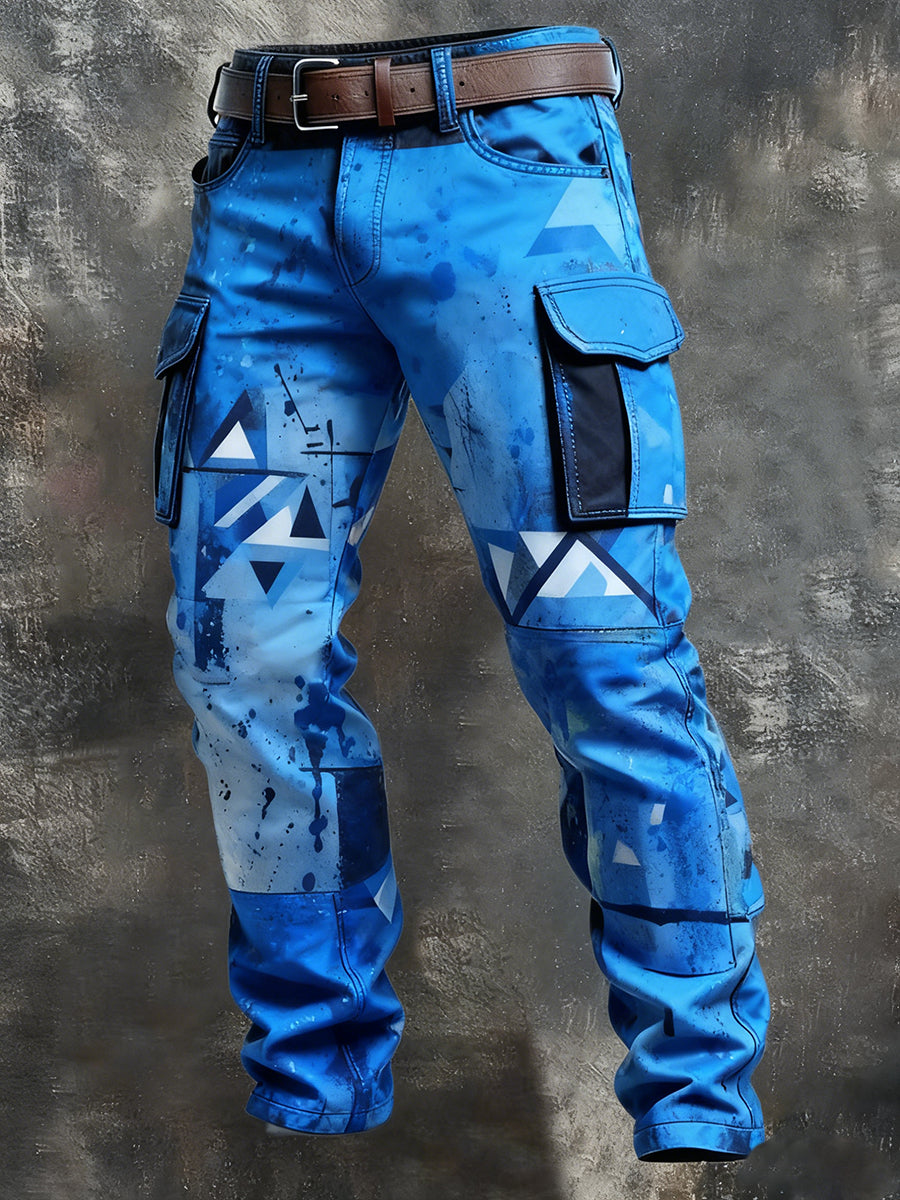 Men's Retro Business Style Casual Work Trousers