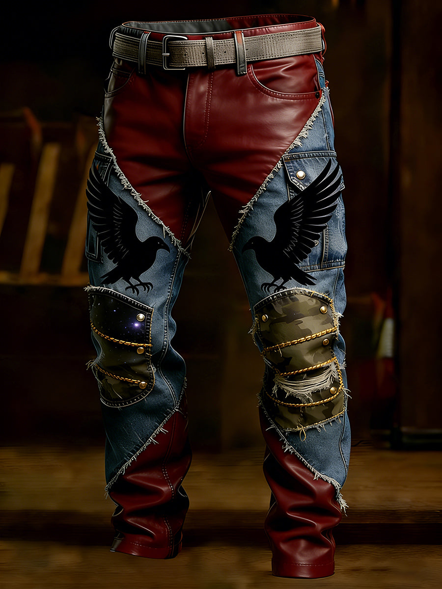 Men's Retro Business Style Casual Work Trousers