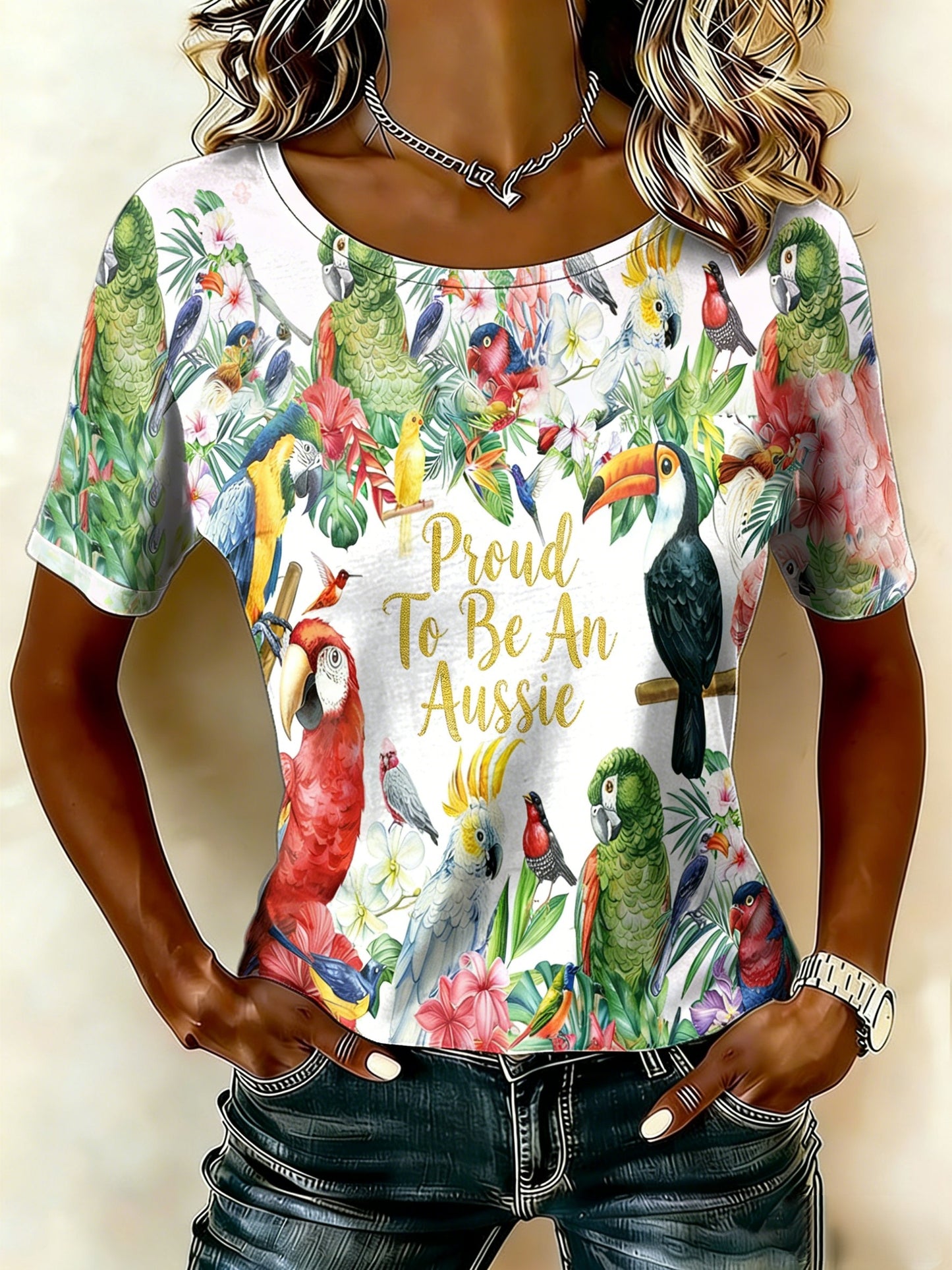 Women's Vintage Australian Holiday Short-Sleeve T-Shirt