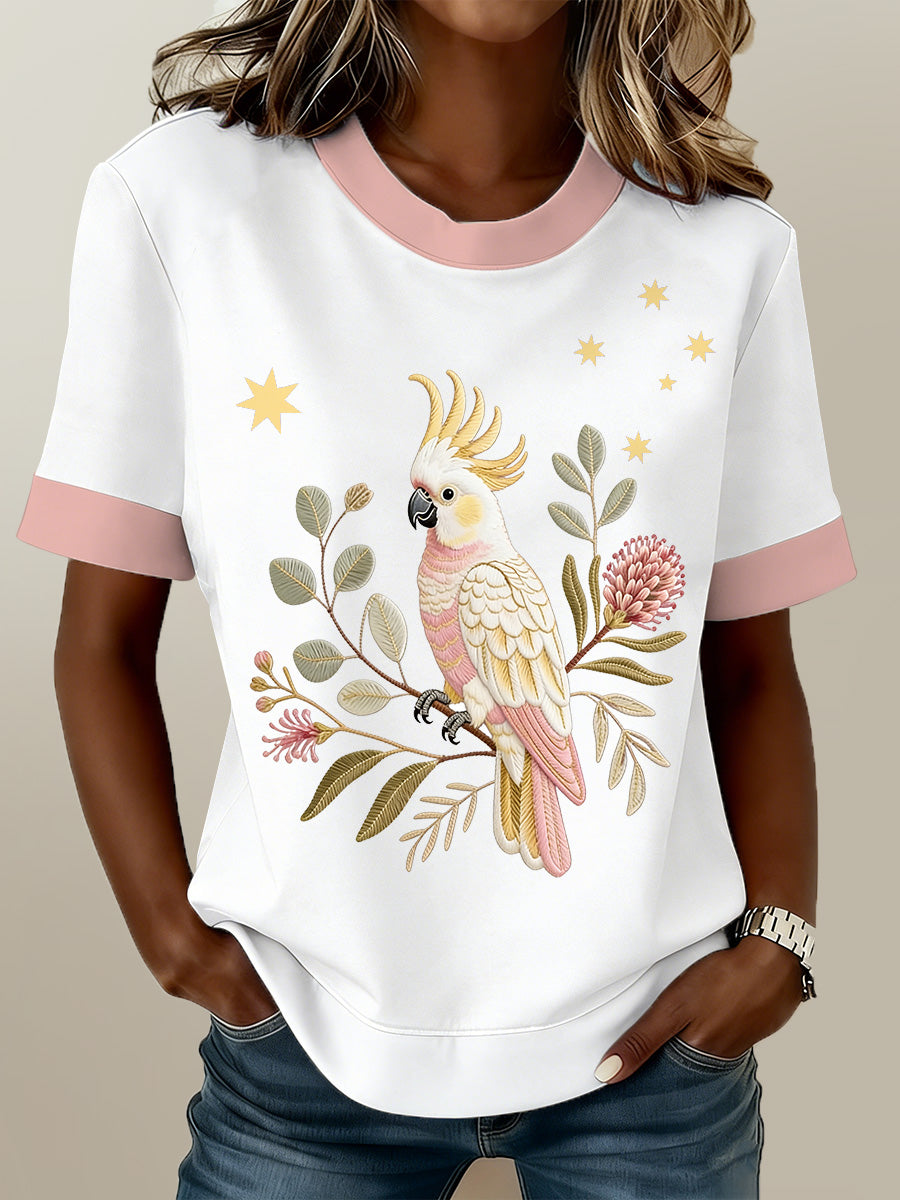 Women's Australian Cockatoo Print T-Shirt