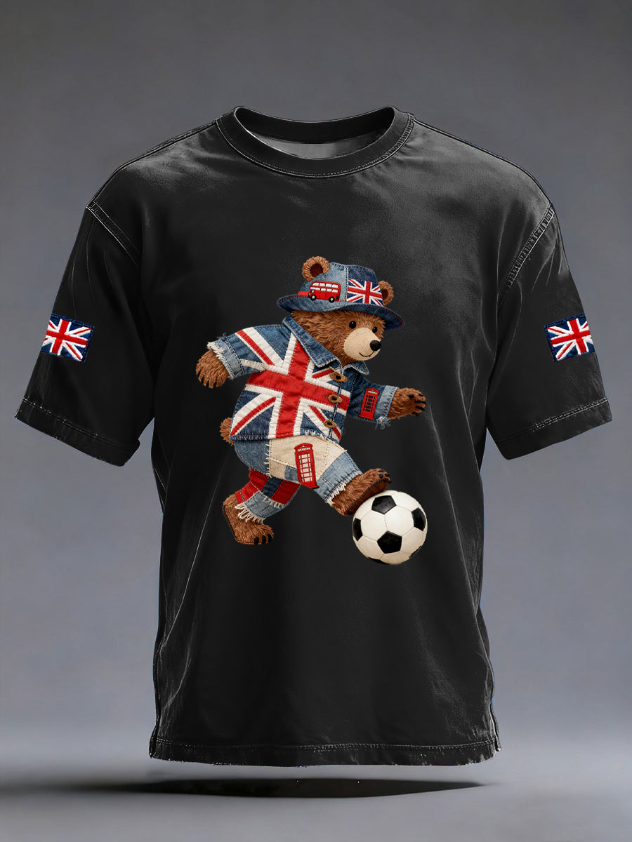 Men's British Style Printed T-shirt