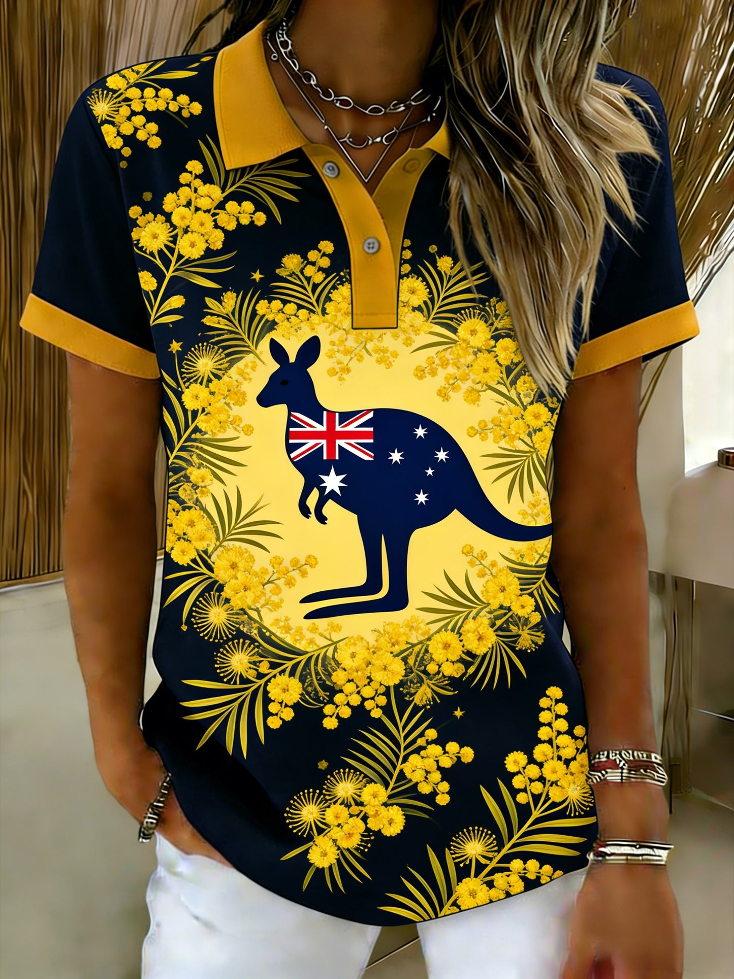 Women's Vintage Australian Holiday Casual Comfortable Short Sleeve T-Shirt