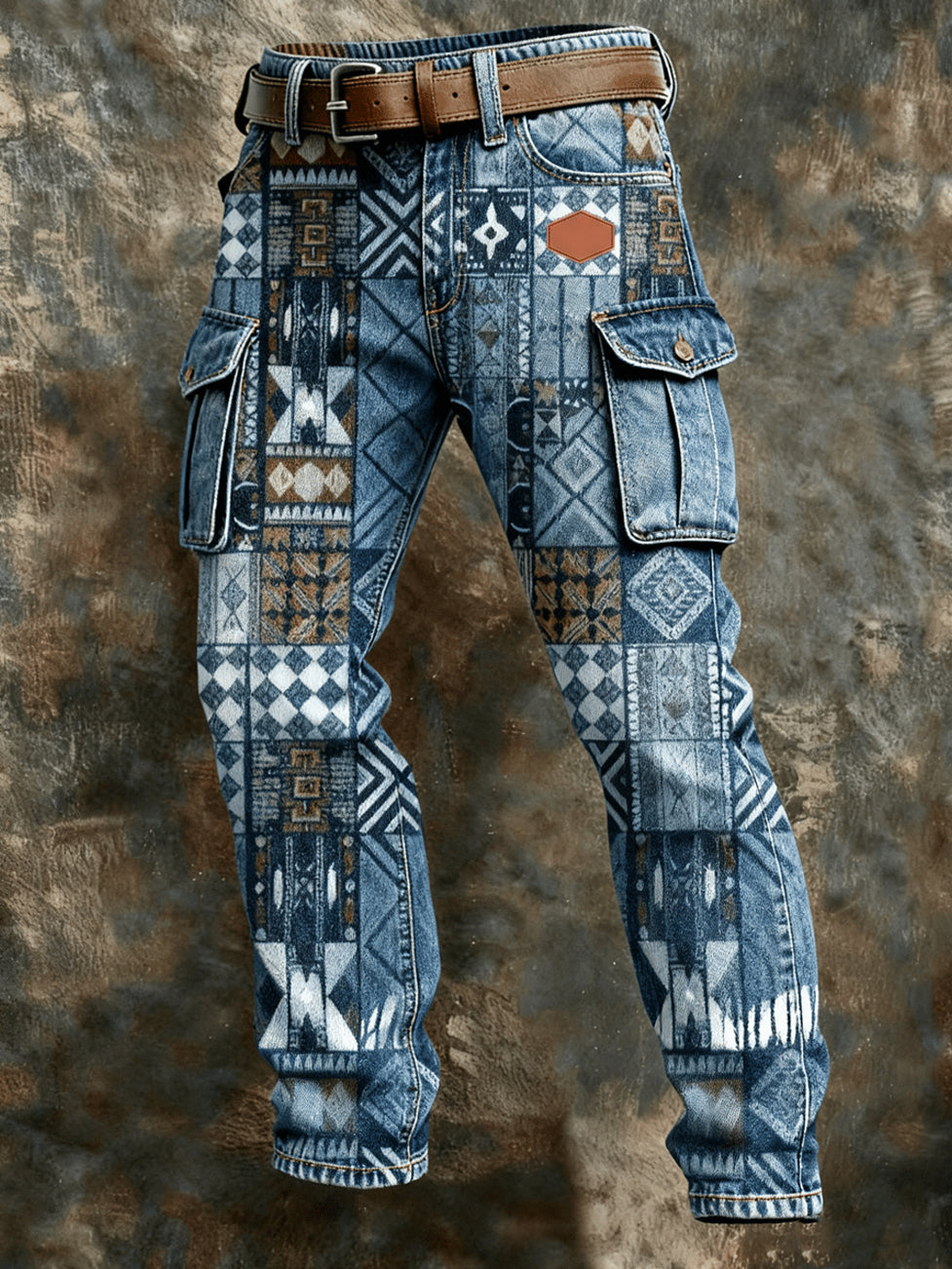 Men's Retro Business Style Casual Work Trousers