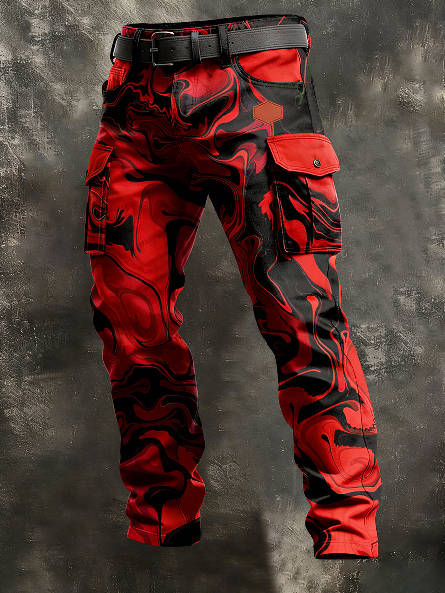 Men's Retro Business Style Casual Work Trousers