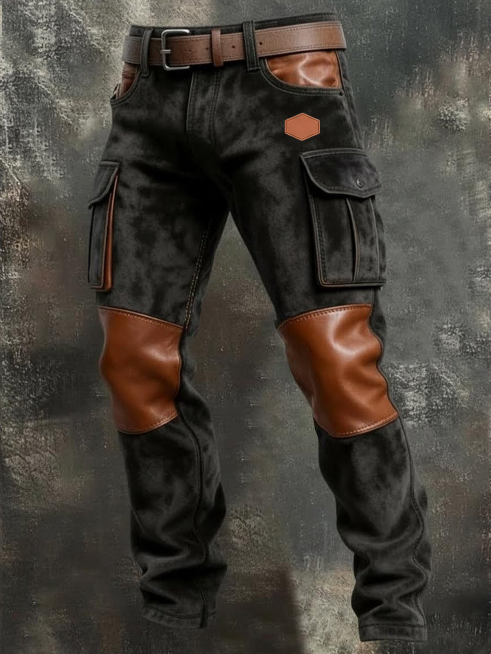 Men's Retro Business Style Casual Work Trousers