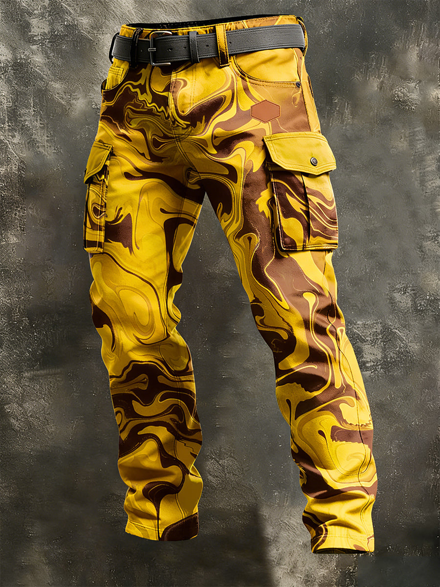 Men's Retro Business Style Casual Work Trousers