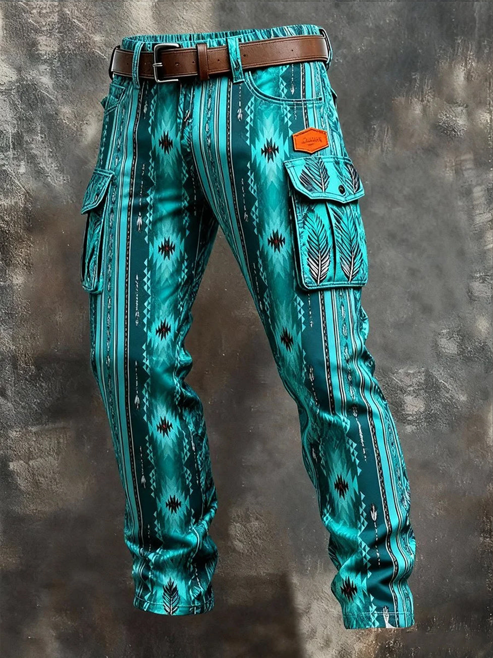 Men's Retro Business Style Casual Work Trousers