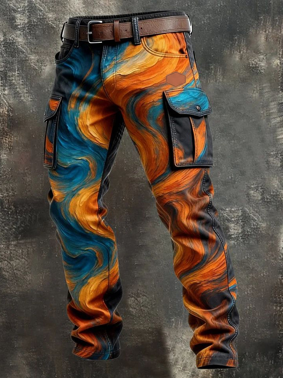 Men's Retro Business Style Casual Work Trousers