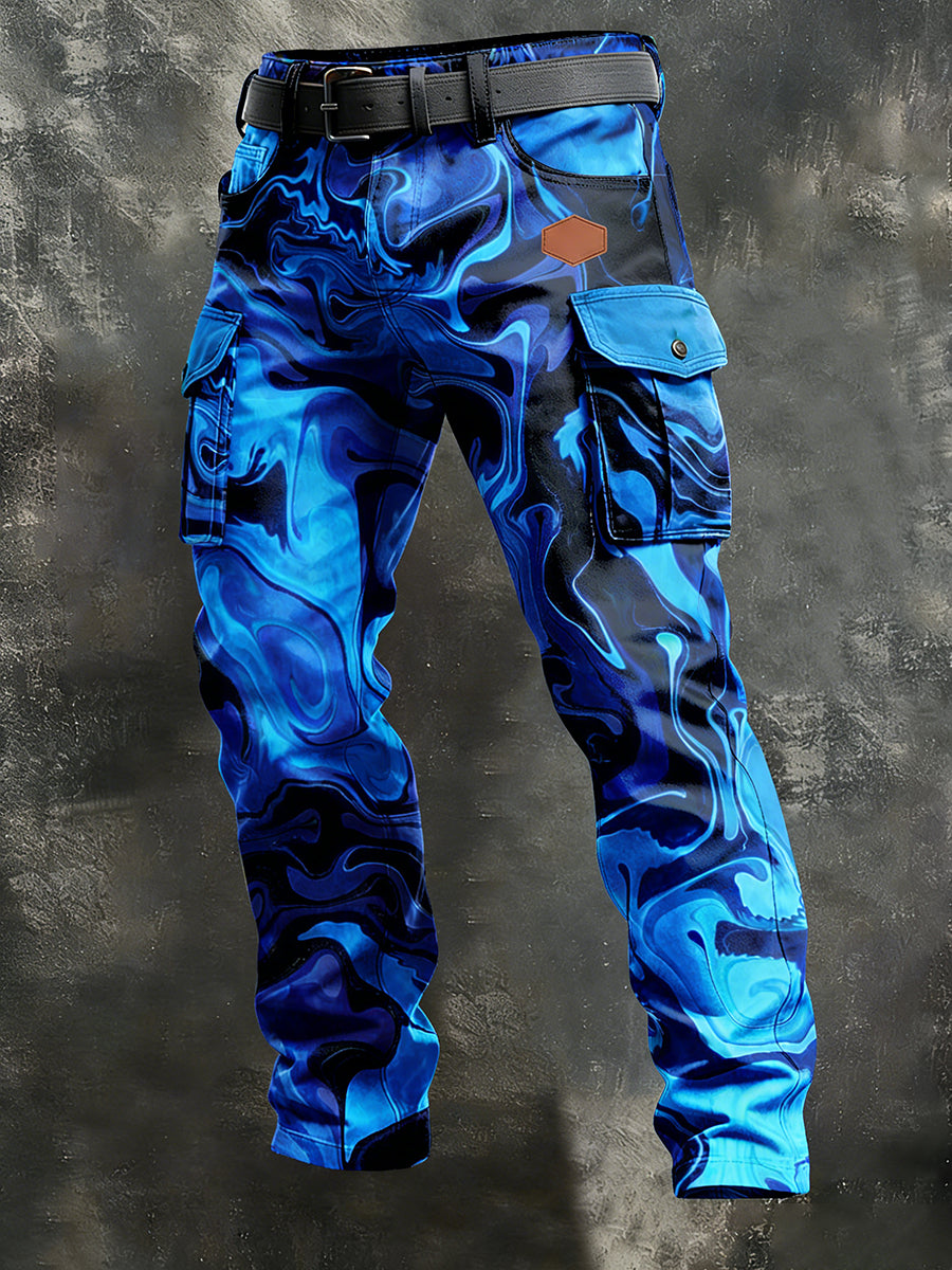 Men's Retro Business Style Casual Work Trousers