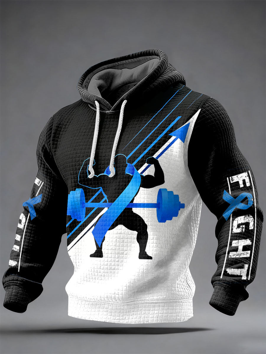 Retro Prostate Cancer Awareness Print Casual Sweatshirt