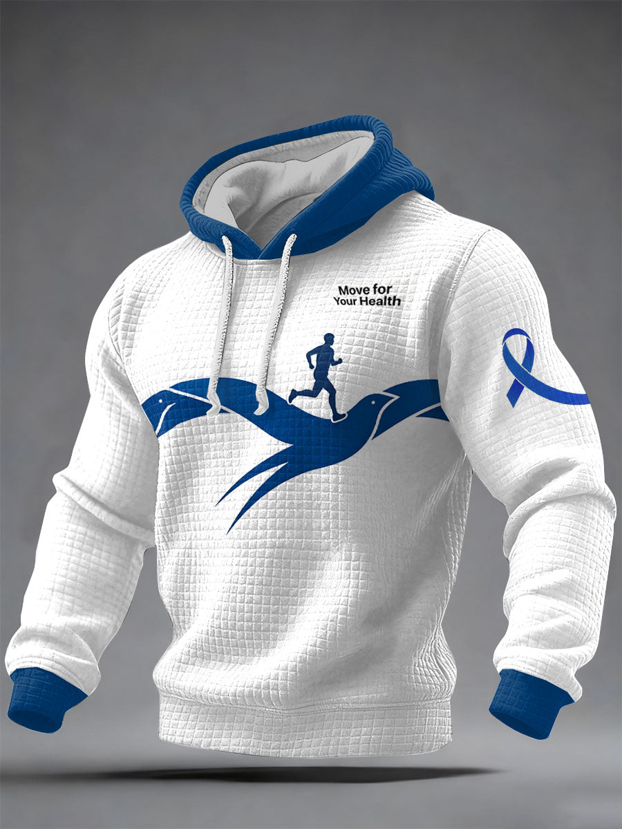 Retro Prostate Cancer Awareness Print Casual Sweatshirt