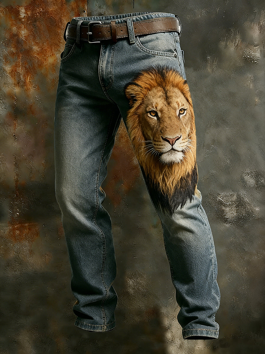 Men's Retro Business Style Casual Work Trousers