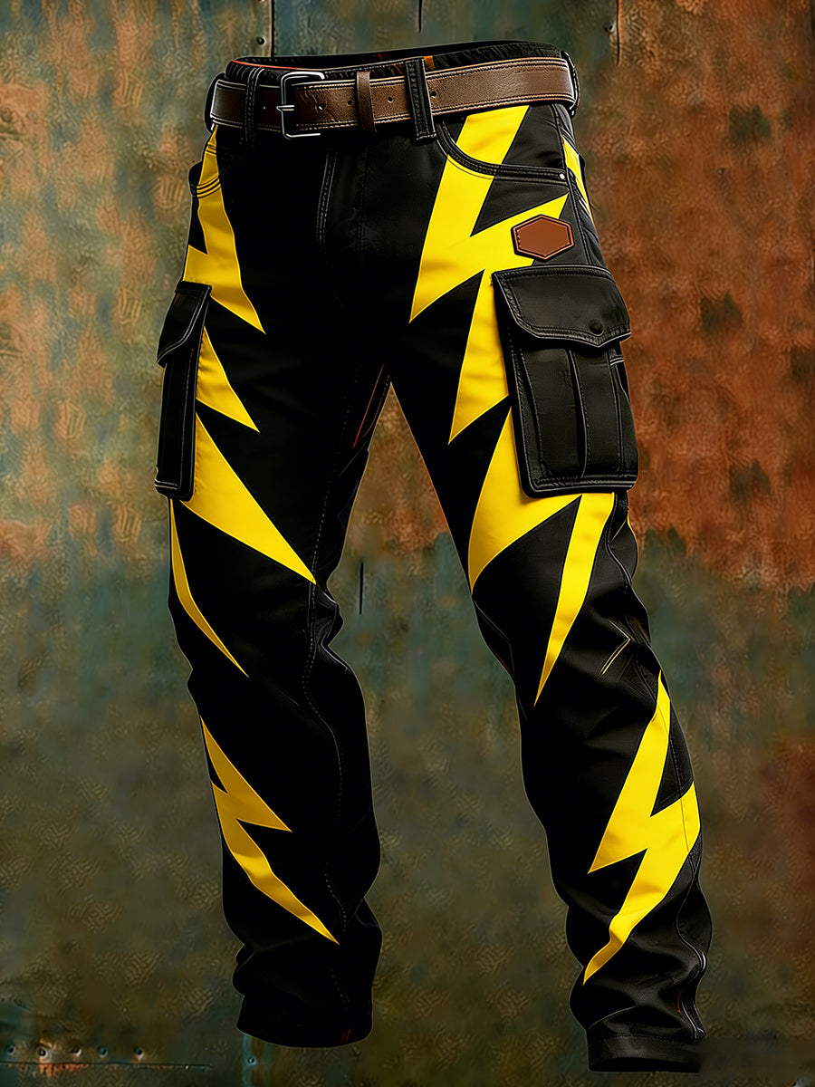 Men's Retro Business Style Casual Work Trousers
