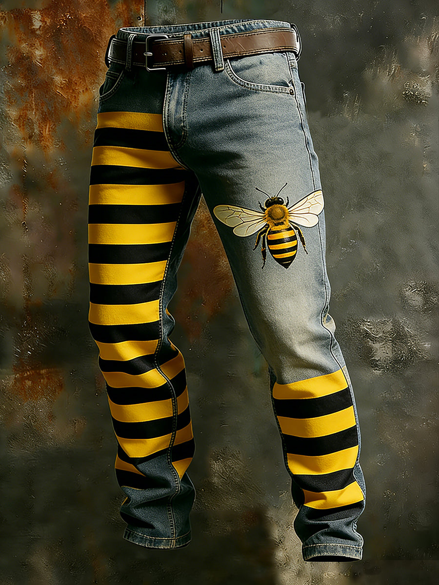Men's Retro Business Style Casual Work Trousers