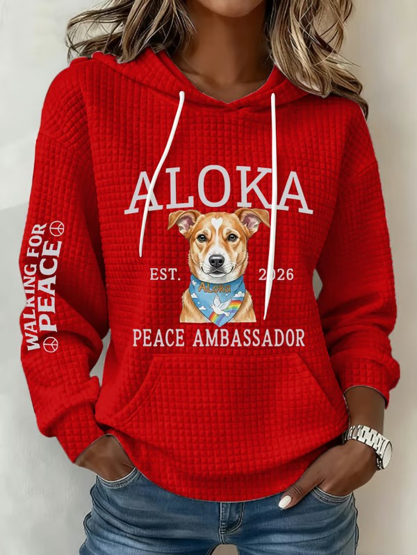 Women's Walk For Peace Art Print Hoodie