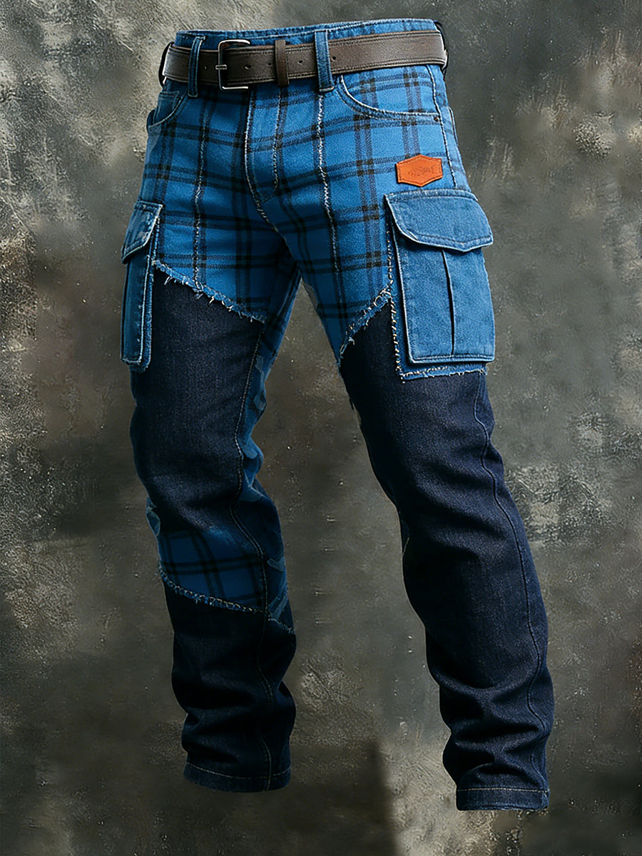 Men's Retro Business Style Casual Work Trousers